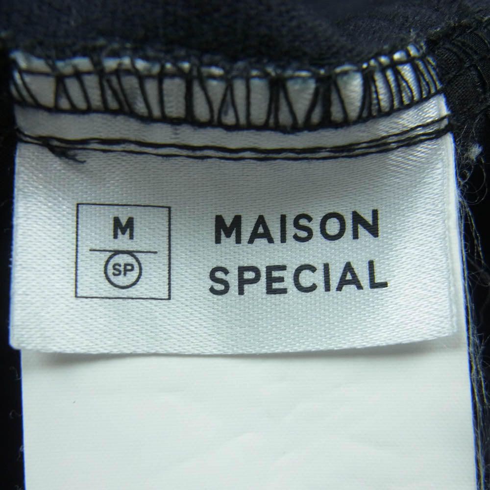 メゾンスペシャル エナメル シンセティックレザー テーパード パンツ 中国製 ブラック系 38【中古】