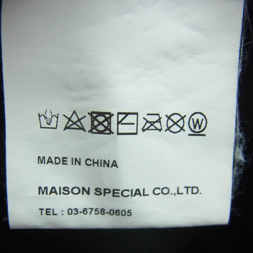 メゾンスペシャル エナメル シンセティックレザー テーパード パンツ 中国製 ブラック系 38【中古】