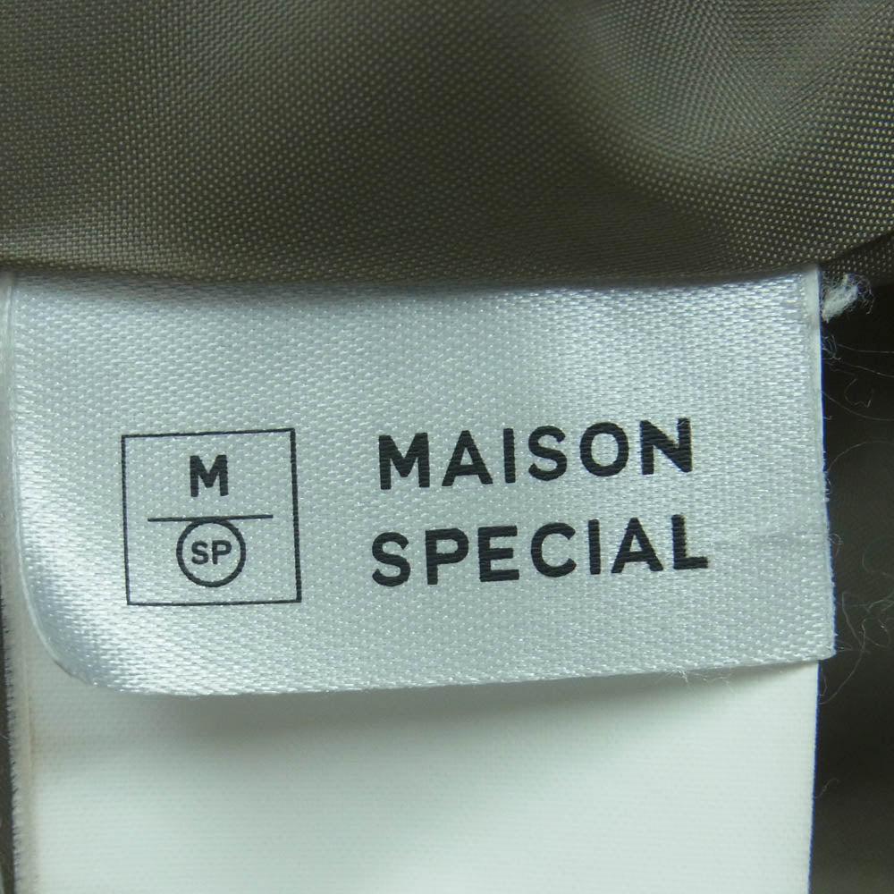 メゾンスペシャル 21212115405 パワー ショルダー ロング テーラード ジャケット グレー系 FREE【中古】