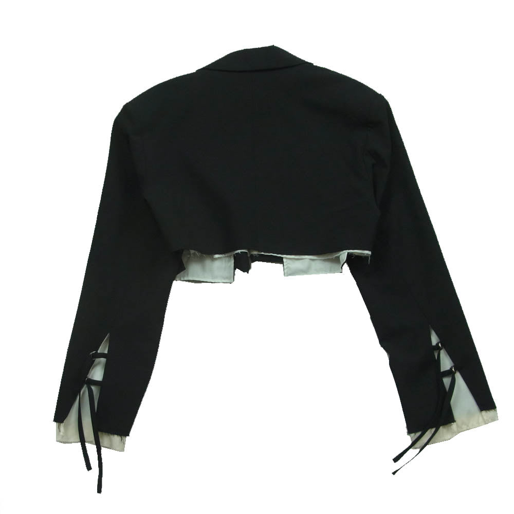 メゾンスペシャル 21241115201 Multi Fabric Short Jacket マルチ ファブリック ショート ジャケット ブラック系 ホワイト系 FREE【中古】