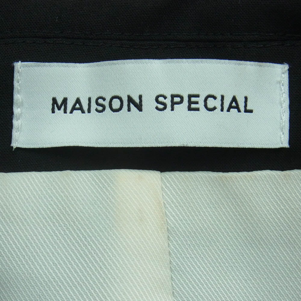 メゾンスペシャル 21241115201 Multi Fabric Short Jacket マルチ ファブリック ショート ジャケット ブラック系 ホワイト系 FREE【中古】