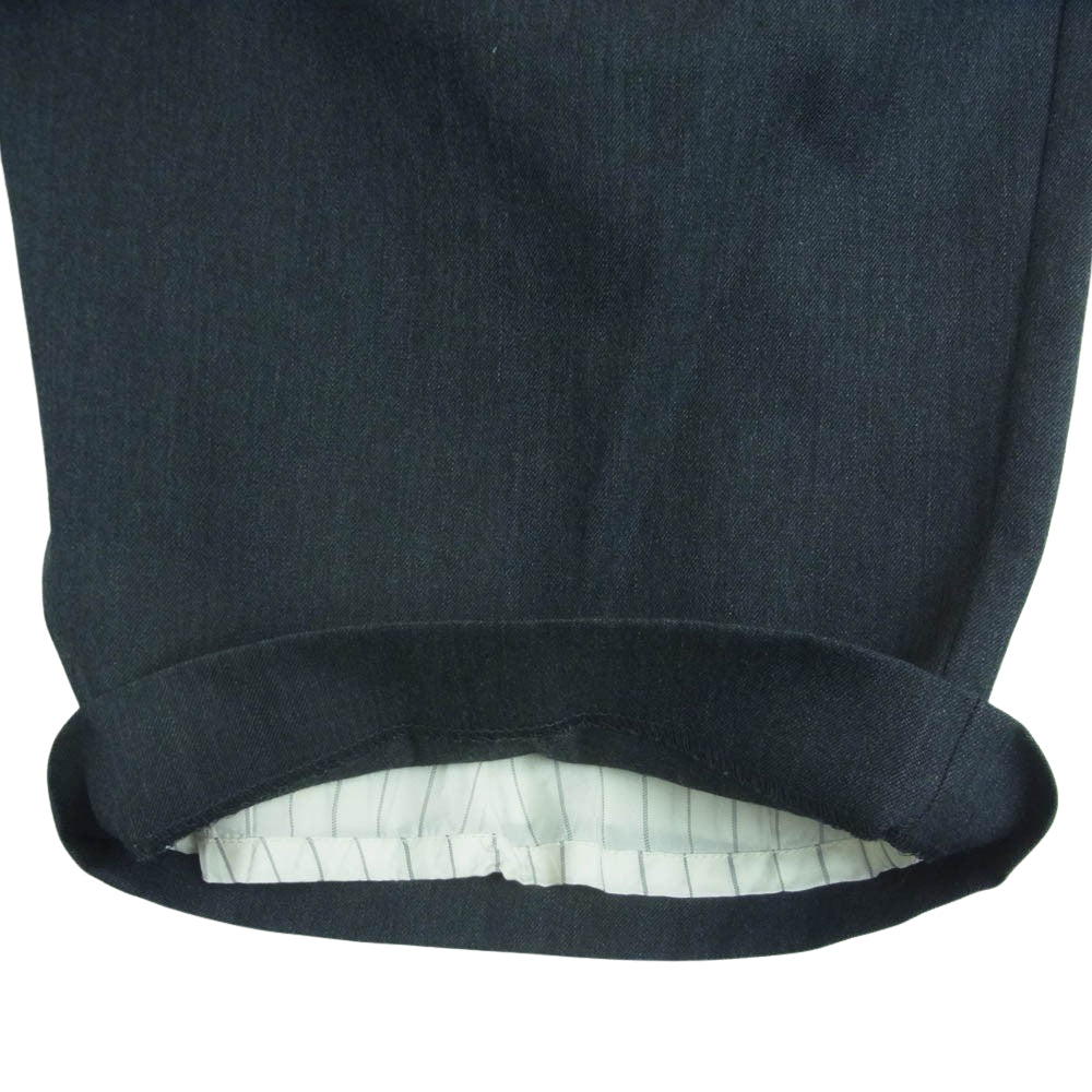 プランクプロジェクト 31232465201 Moon Slit Asymmetry Tack Pants ムーン スリット アシメ タック ウ―ル パンツ チャコール系 38【中古】