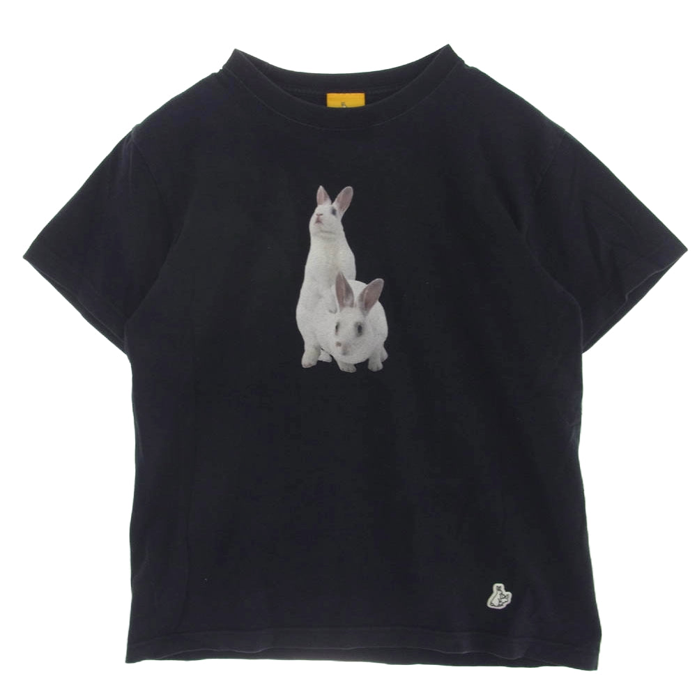 #FR2 エフアールツー smoking kills ウサギプリント Ｔシャツ 半袖 ブラック系 S【中古】