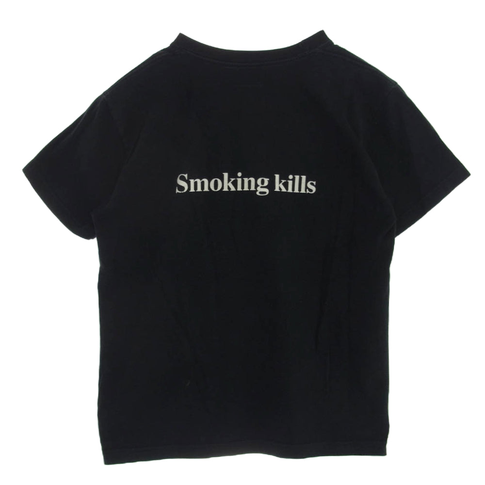 #FR2 エフアールツー smoking kills ウサギプリント Ｔシャツ 半袖 ブラック系 S【中古】