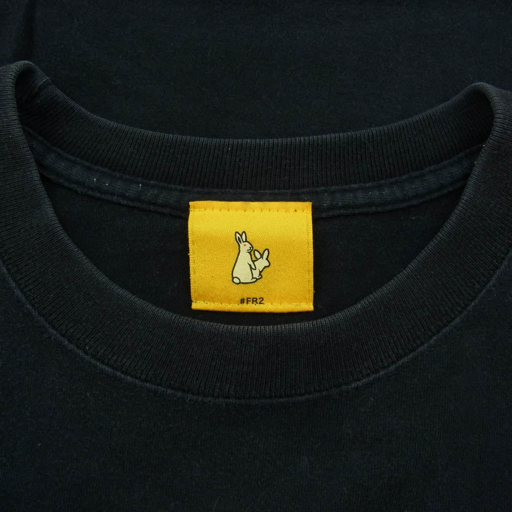 #FR2 エフアールツー smoking kills ウサギプリント Ｔシャツ 半袖 ブラック系 S【中古】