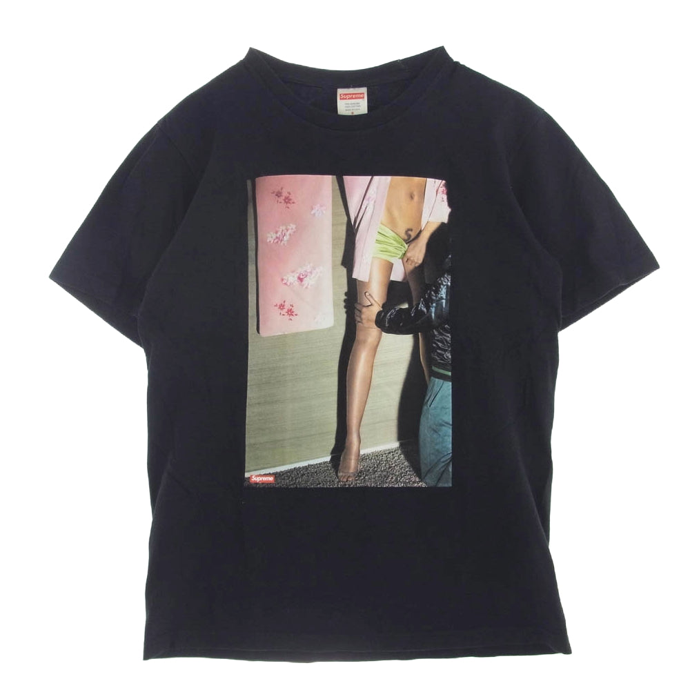 Supreme シュプリーム 22AW Model Tee モデル プリント Ｔシャツ ブラック系 S【中古】