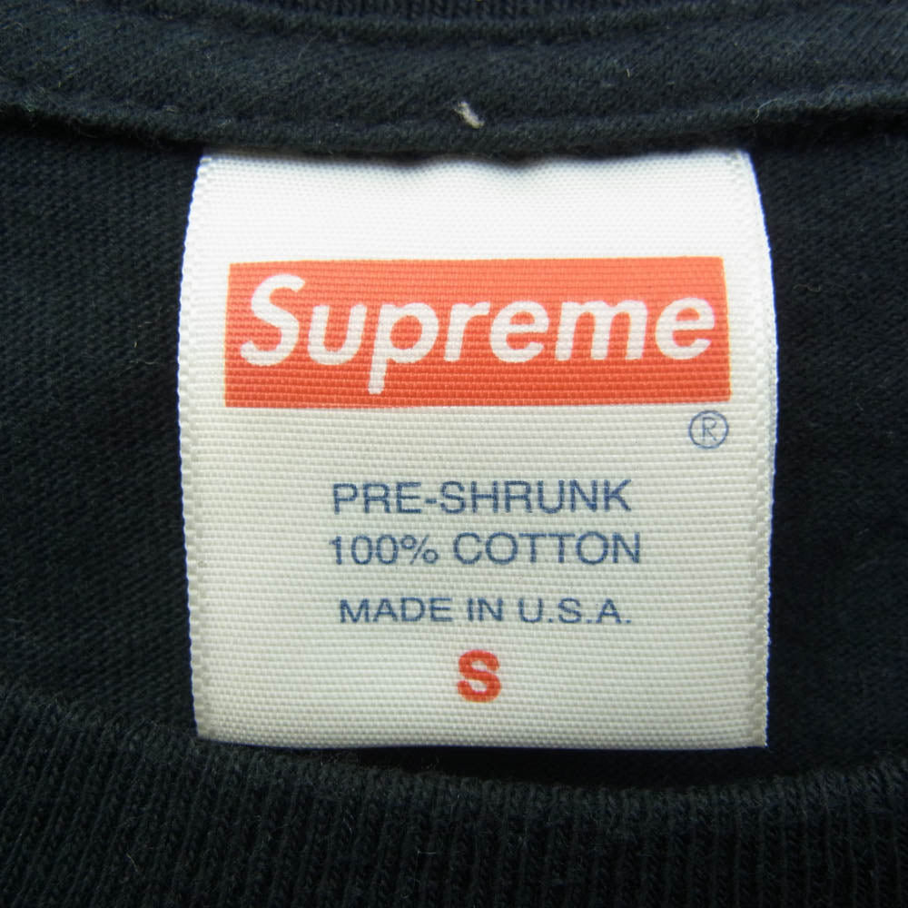 Supreme シュプリーム 22AW Model Tee モデル プリント Ｔシャツ ブラック系 S【中古】