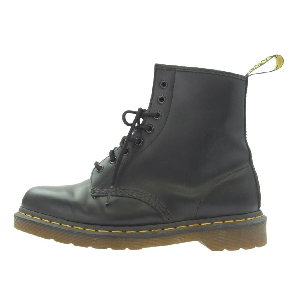 Dr.Martens ドクターマーチン 1460 8ホール ブーツ イエローステッチ ブラック系 US9【中古】