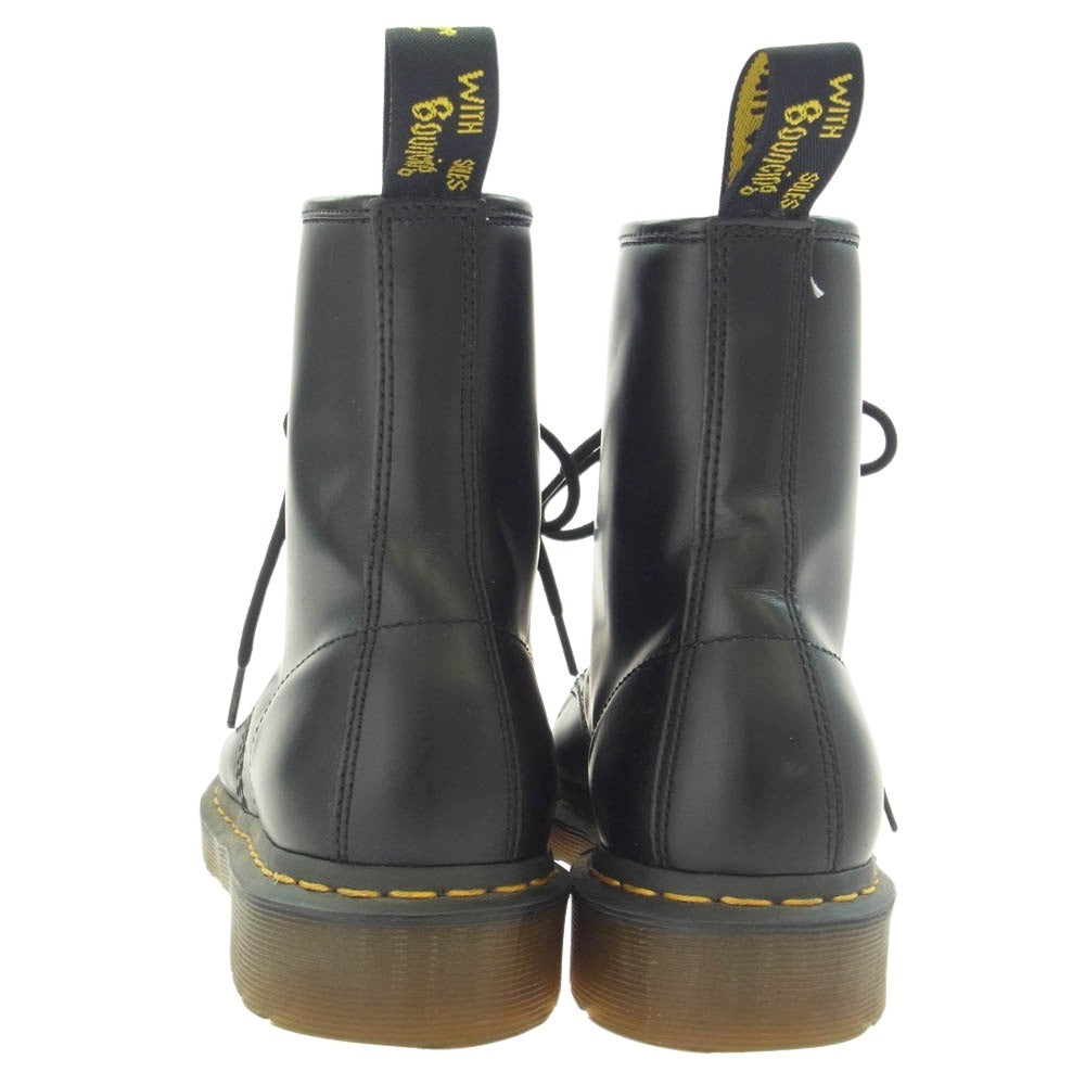 Dr.Martens ドクターマーチン 1460 8ホール ブーツ イエローステッチ ブラック系 US9【中古】