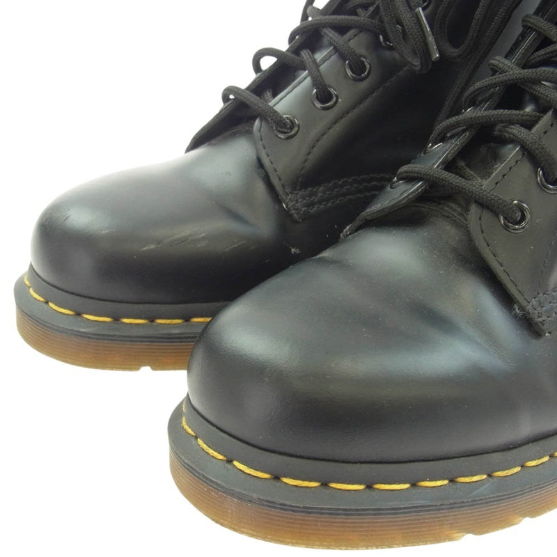 Dr.Martens ドクターマーチン 1460 8ホール ブーツ イエローステッチ ブラック系 US9【中古】