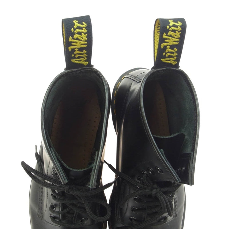 Dr.Martens ドクターマーチン 1460 8ホール ブーツ イエローステッチ ブラック系 US9【中古】