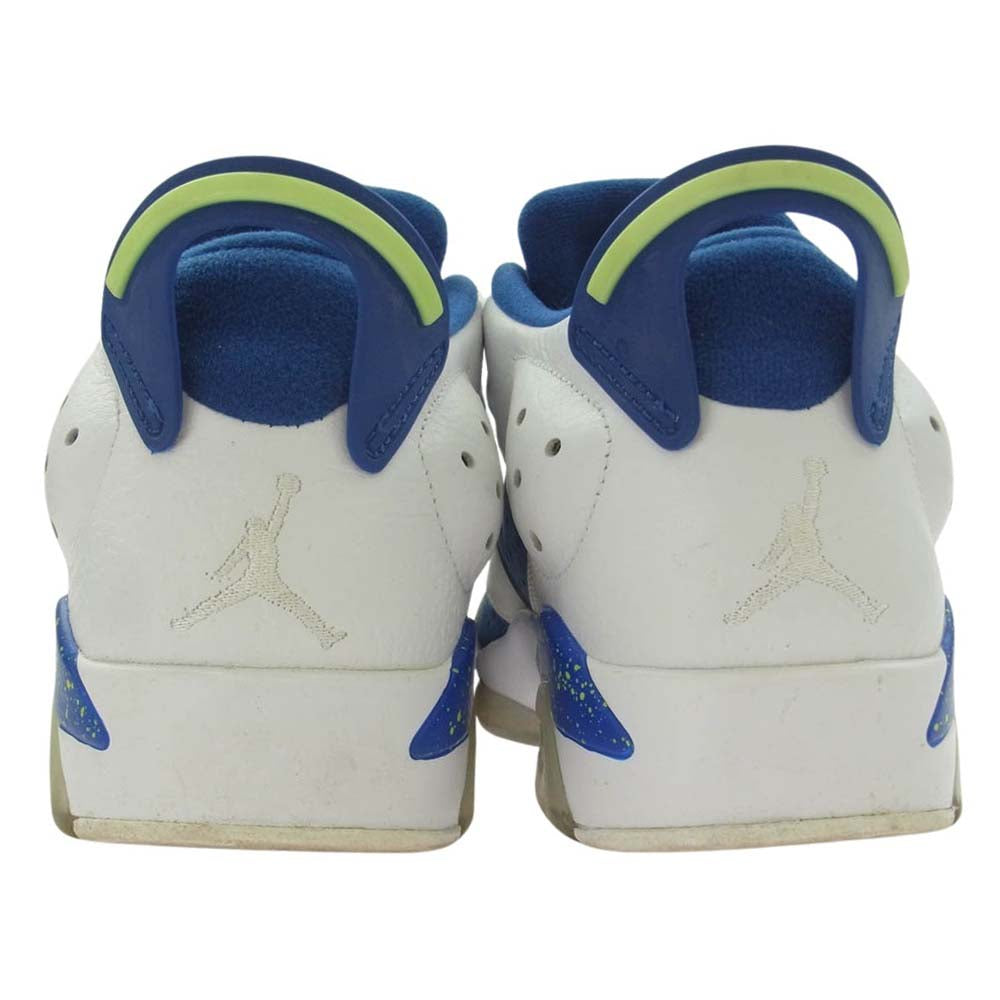 NIKE ナイキ 304401-106 AIR JORDAN 6 RETRO LOW GHOST GREEN エアジョーダン6 レトロ ゴースト グリーン スニーカー ブルー系 オフホワイト系 27cm【中古】