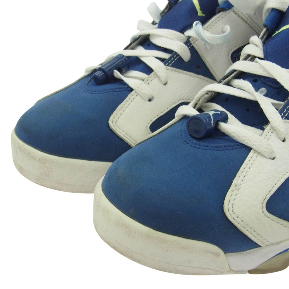 NIKE ナイキ 304401-106 AIR JORDAN 6 RETRO LOW GHOST GREEN エアジョーダン6 レトロ ゴースト グリーン スニーカー ブルー系 オフホワイト系 27cm【中古】