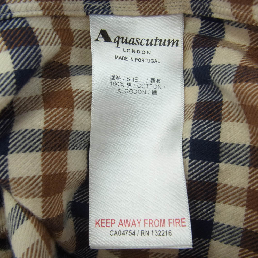 Supreme シュプリーム 16AW × Aquascutum アクアスキュータム Club Check Flannel Shirt フランネル シャツ チェック ネルシャツ マルチカラー系 M【中古】