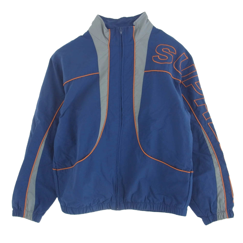 Supreme シュプリーム 20AW piping track jacket パイピング トラック ジャケット ナイロンジャケット ブルー系 オレンジ系 S【中古】