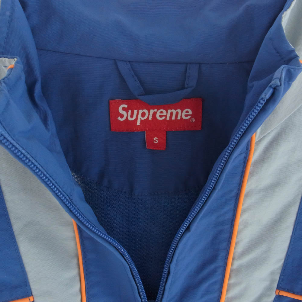 Supreme シュプリーム 20AW piping track jacket パイピング トラック ジャケット ナイロンジャケット ブルー系 オレンジ系 S【中古】