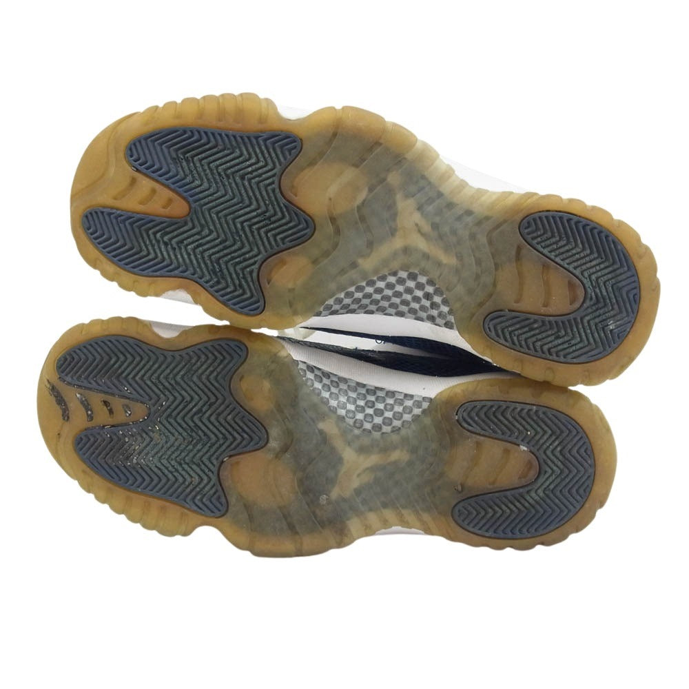 NIKE ナイキ CD6846-102 AIR JORDAN 11 LOW SNAKESKIN エアジョーダン スネークスキン ローカット スニーカー ホワイト系 ブルー系 29cm【中古】