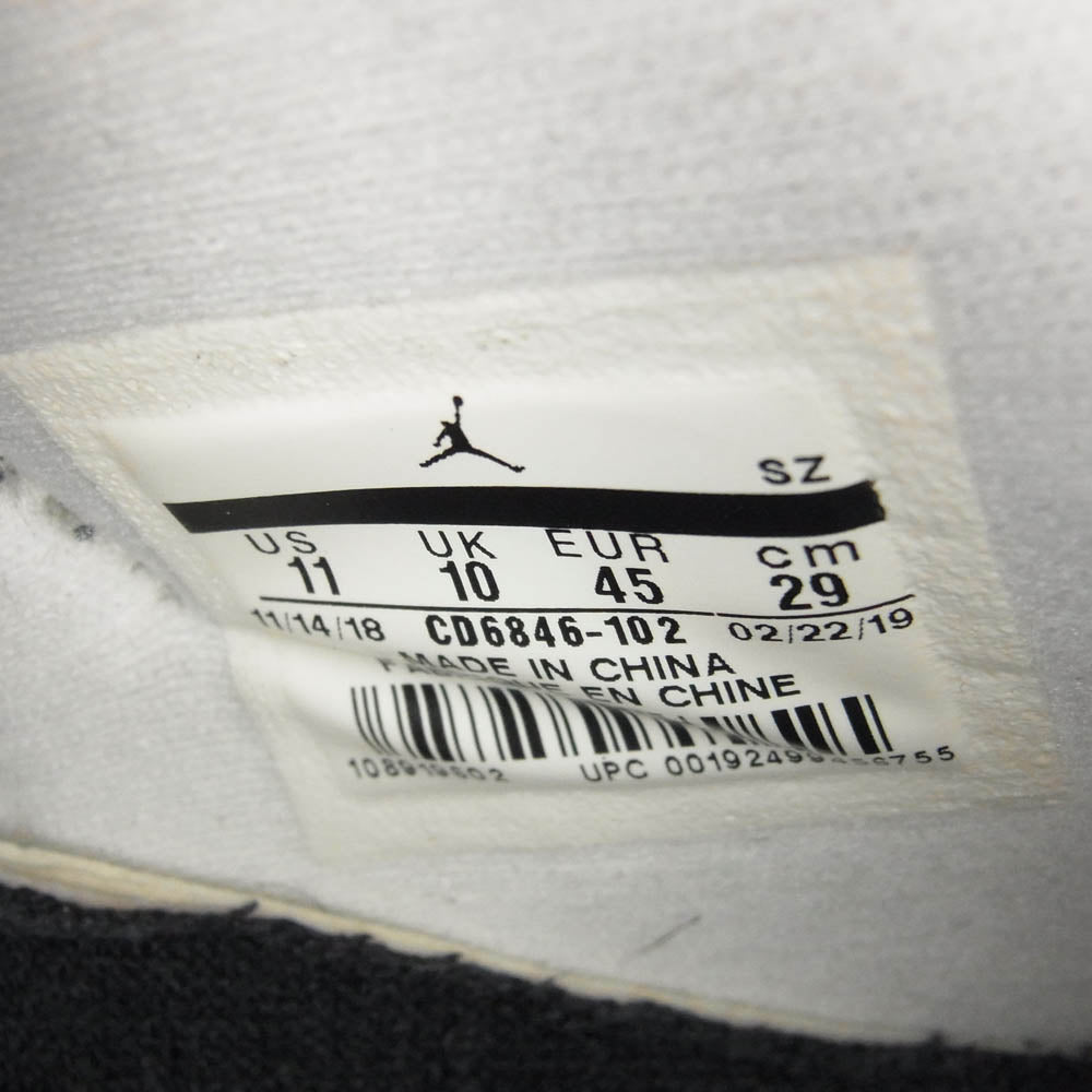 NIKE ナイキ CD6846-102 AIR JORDAN 11 LOW SNAKESKIN エアジョーダン スネークスキン ローカット スニーカー ホワイト系 ブルー系 29cm【中古】