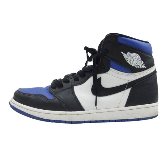 NIKE ナイキ 555088-041 AIR JORDAN1 RETRO HIGH OG ROYAL TOE エアジョーダン1 ロイヤルトゥ ハイカット スニーカー ブルー系 29cm【中古】