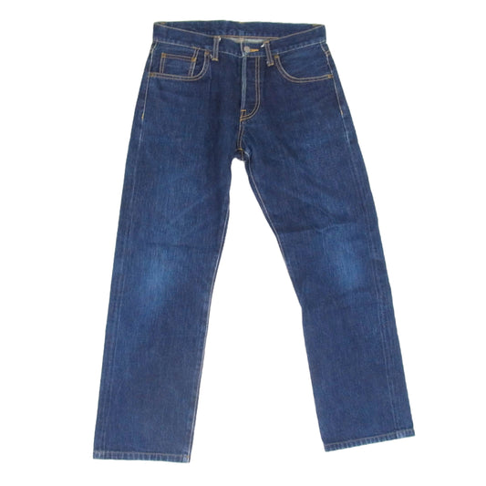 LOST CONTROL ロストコントロール DP-16 バックポケット デザイン ストレート デニム パンツ インディゴブルー系 サイズ表記無【中古】