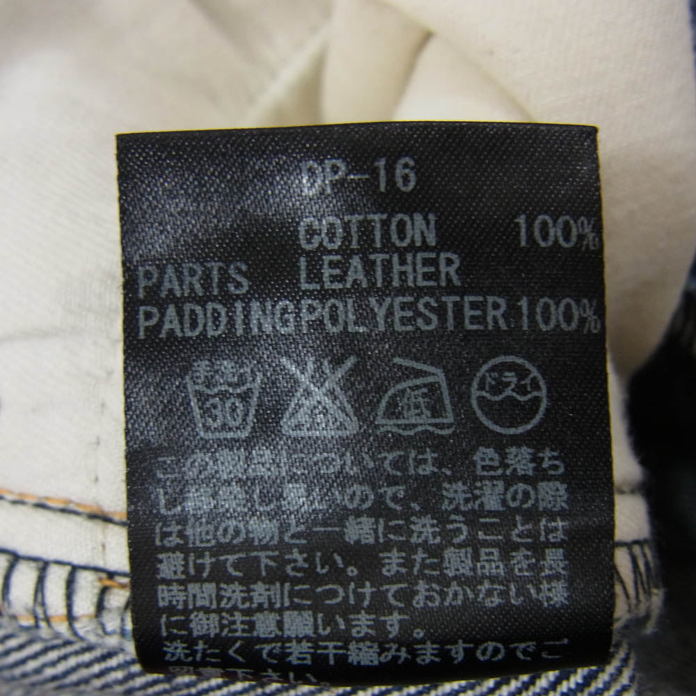 LOST CONTROL ロストコントロール DP-16 バックポケット デザイン ストレート デニム パンツ インディゴブルー系 サイズ表記無【中古】