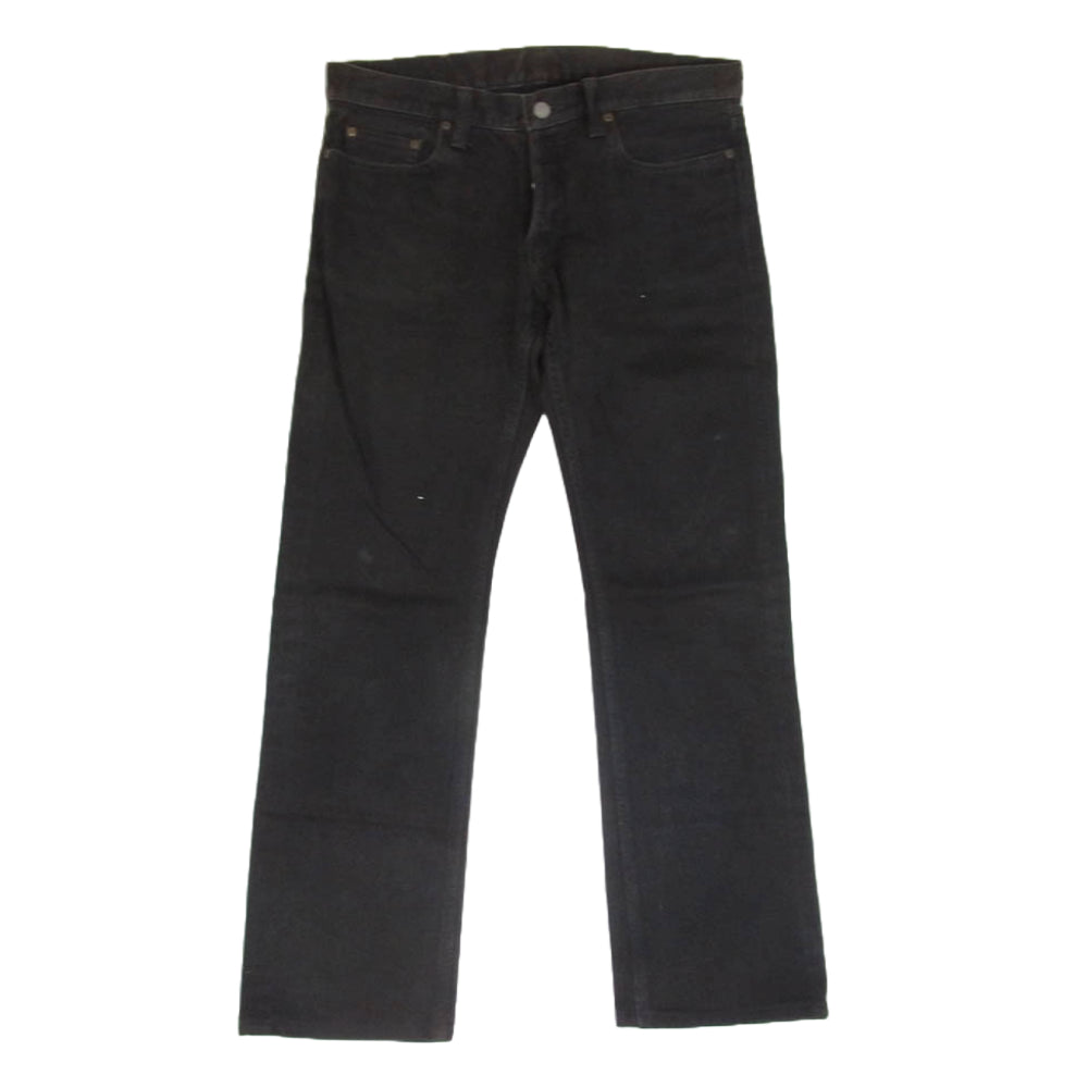 LOST CONTROL ロストコントロール DP-18 ストレート デニム パンツ ボタンフライ ブラック系 32【中古】