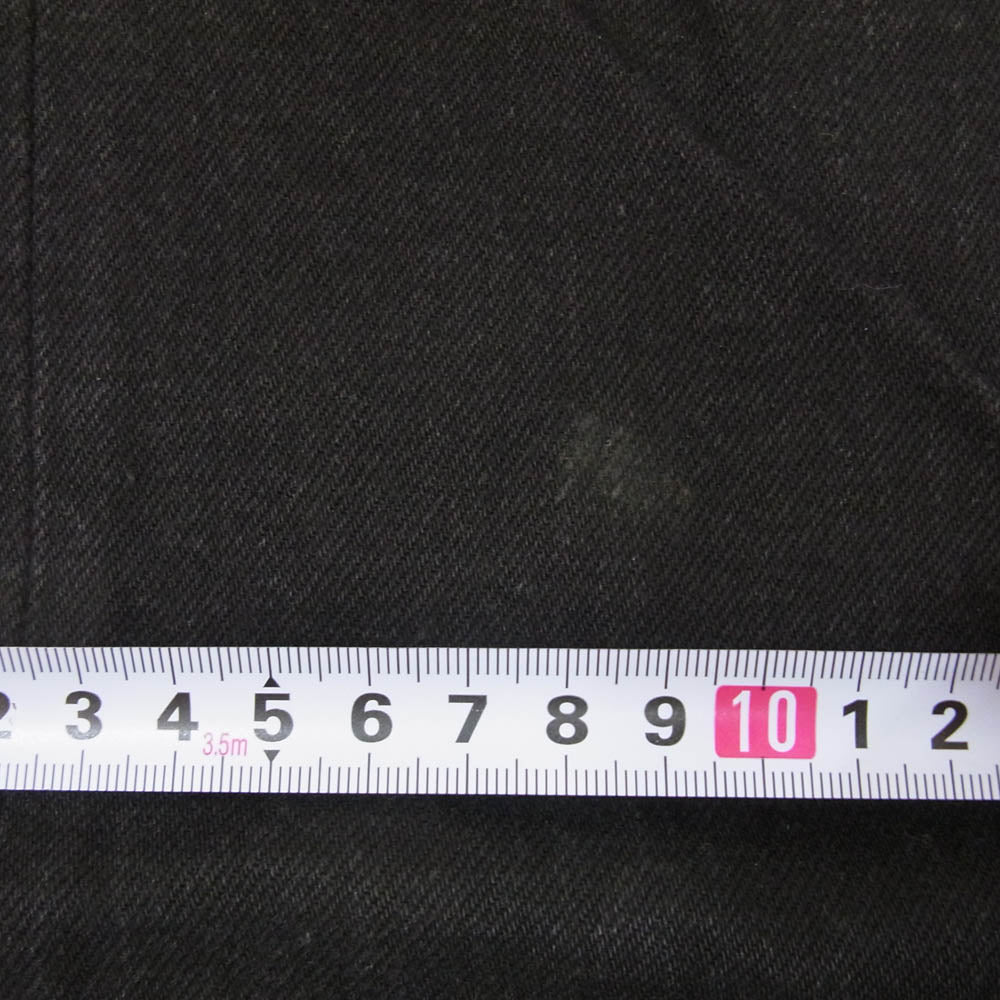 LOST CONTROL ロストコントロール DP-18 ストレート デニム パンツ ボタンフライ ブラック系 32【中古】