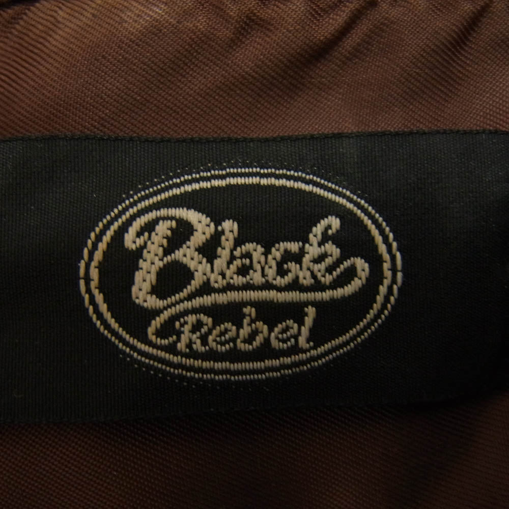 RUDE GALLERY BLACK REBEL ルードギャラリーブラックレーベル ウール チェック 長袖 シャツ ブラウン系 M【中古】