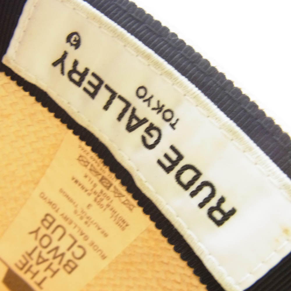 RUDE GALLERY ルードギャラリー 19SS THE HAT BWOY CLUB STRAW HAT ストロー パナマ 中折れ ハット ベージュ系 3【中古】