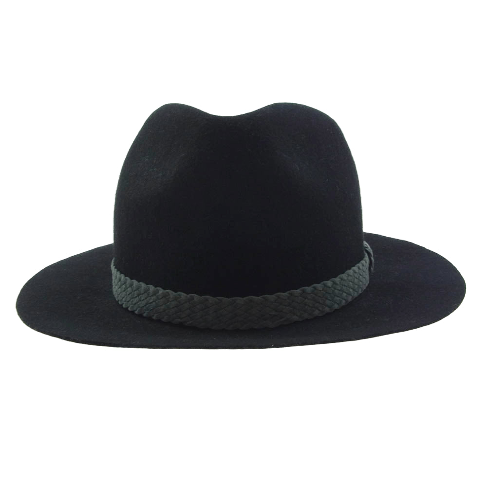 RUDE GALLERY ルードギャラリー 16AW THE HAT BWOY CLUB ウール 中折れ ハット ブラック系 L【中古】