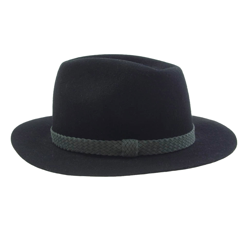 RUDE GALLERY ルードギャラリー 16AW THE HAT BWOY CLUB ウール 中折れ ハット ブラック系 L【中古】