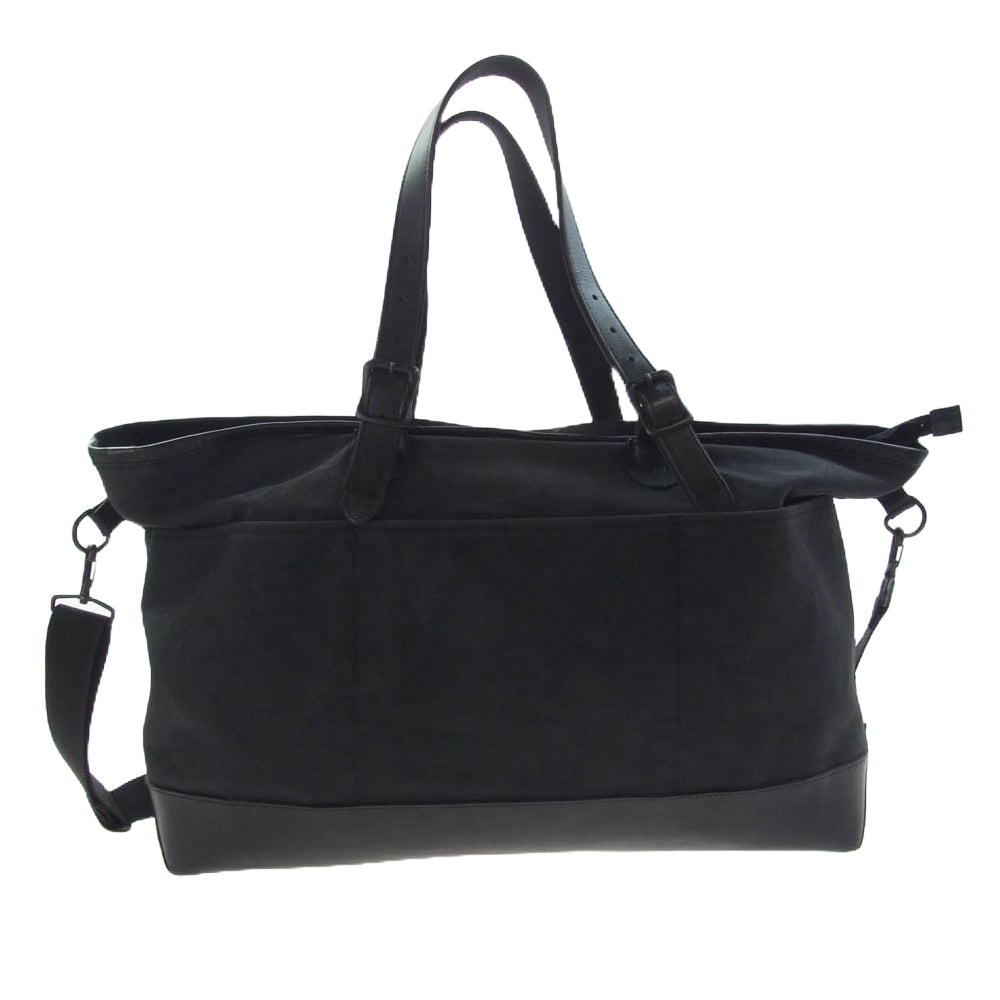 RUDE GALLERY ルードギャラリー ダック地 レザー 切替 2Way トート ショルダー バッグ ブラック系【中古】