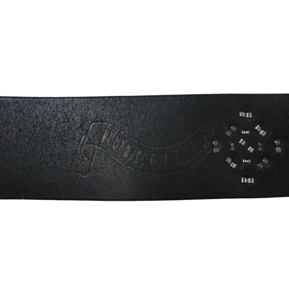 RUDE GALLERY ルードギャラリー スタッズ レザー ベルト ブラック系 32【中古】