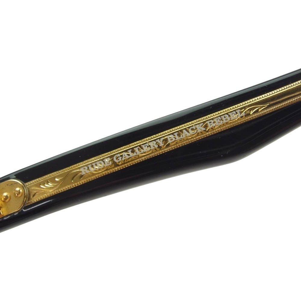 RUDE GALLERY BLACK REBEL ルードギャラリーブラックレーベル BR2684 J.D.-REV. サングラス アイウェア 眼鏡 フレーム：ブラック系【中古】
