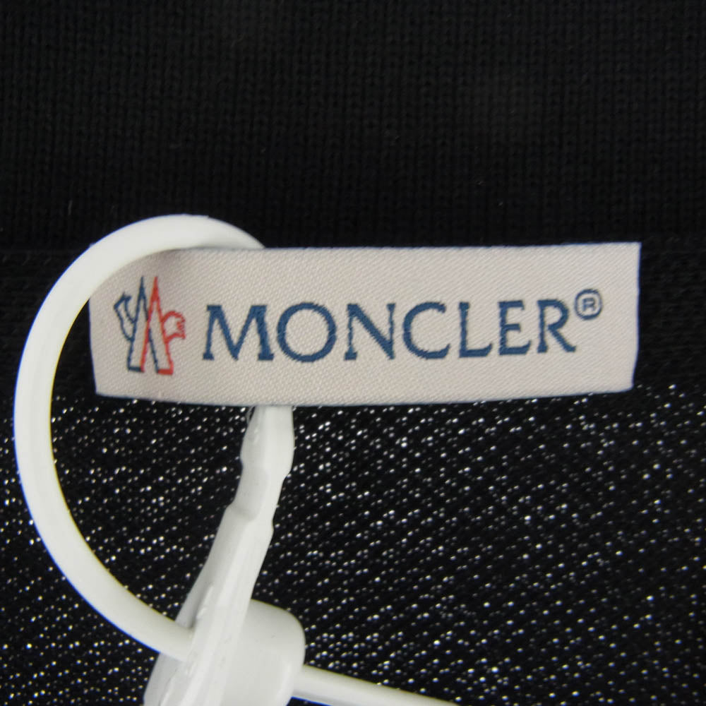 MONCLER モンクレール E109U8300350 × FRAGMENT フラグメント MAGLIA POLO MANICA CORTOA 半袖 ポロシャツ ブラック系 L【新古品】【未使用】【中古】
