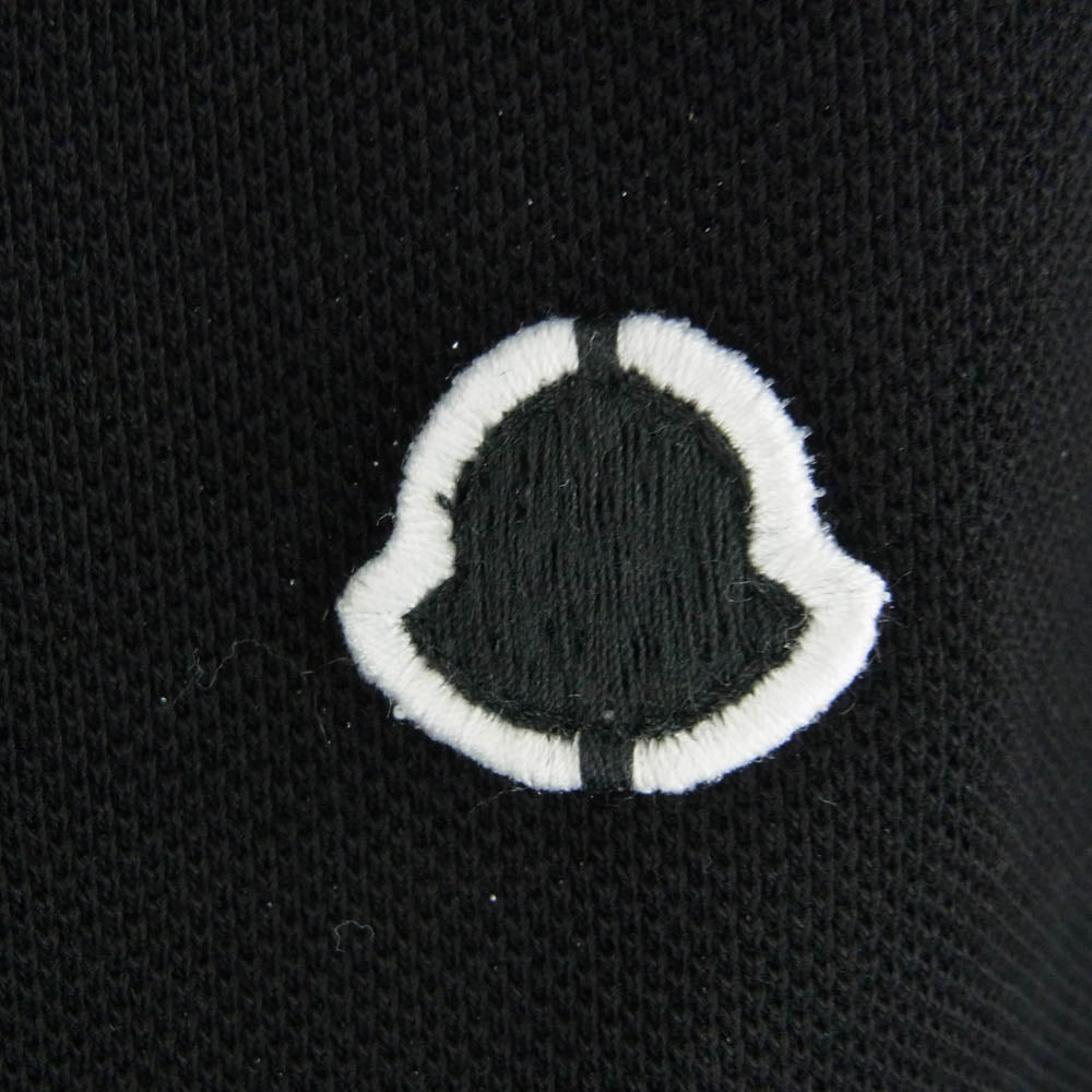 MONCLER モンクレール E109U8300350 × FRAGMENT フラグメント MAGLIA POLO MANICA CORTOA 半袖 ポロシャツ ブラック系 L【新古品】【未使用】【中古】
