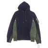 Sacai サカイ SCM-033 Sponge Sweat MA-1 Hoodie スポンジ スウェット フーディ ジャケット プルオーバー パーカー ネイビー系 カーキ系 2【新古品】【未使用】【中古】
