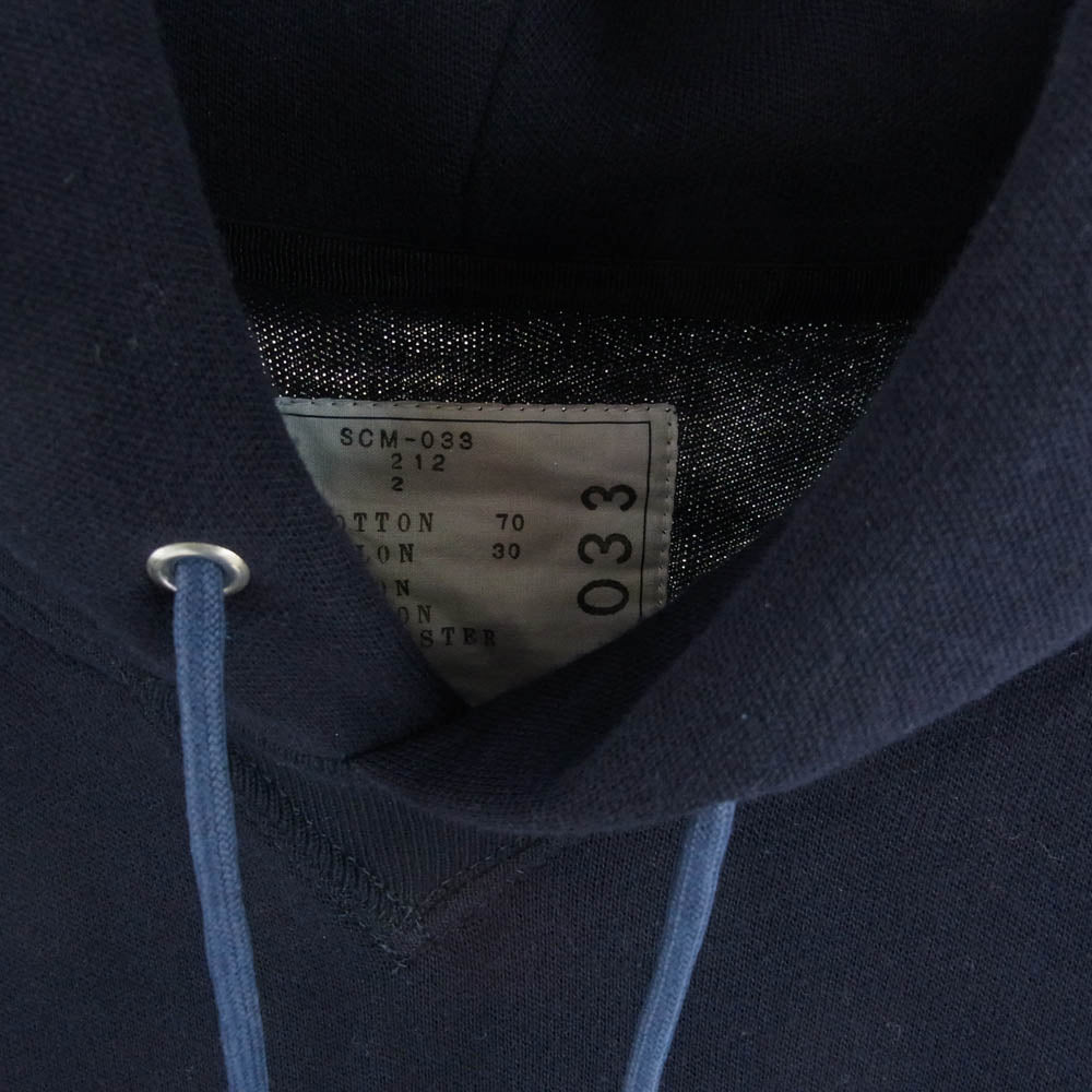 Sacai サカイ SCM-033 Sponge Sweat MA-1 Hoodie スポンジ スウェット フーディ ジャケット プルオーバー パーカー ネイビー系 カーキ系 2【新古品】【未使用】【中古】