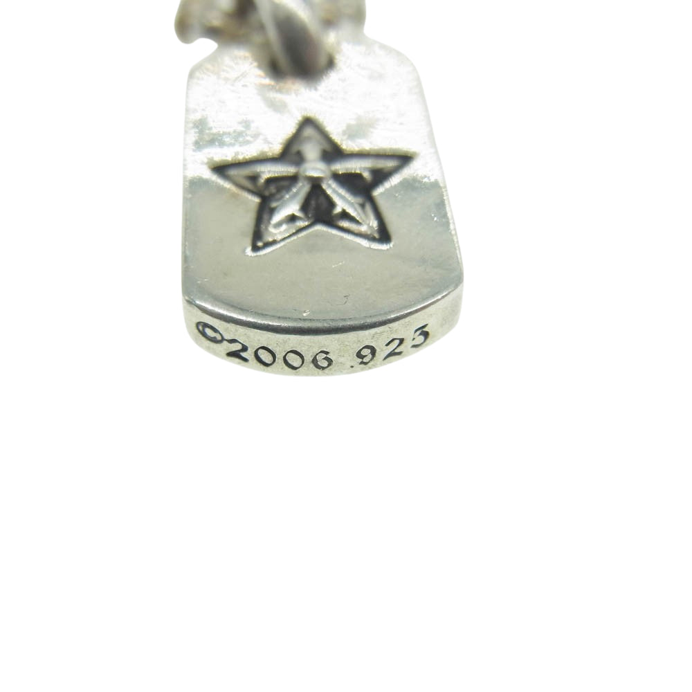CHROME HEARTS クロムハーツ（原本無） D T TNY STAR タイニードッグタグ スター ネックレス ペンダント トップ シルバー系【中古】