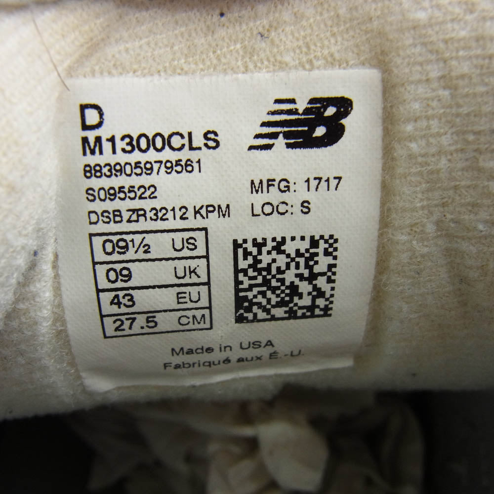NEW BALANCE ニューバランス M1300CLS スエード メッシュ スニーカー 27.5cm【中古】