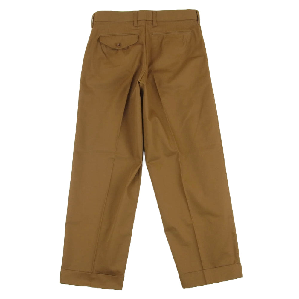 kolor カラー 24AW 24WCM-P17122 ブラウン タック ダブル チノ パンツ ブラウン系 Beige 1【極上美品】【中古】