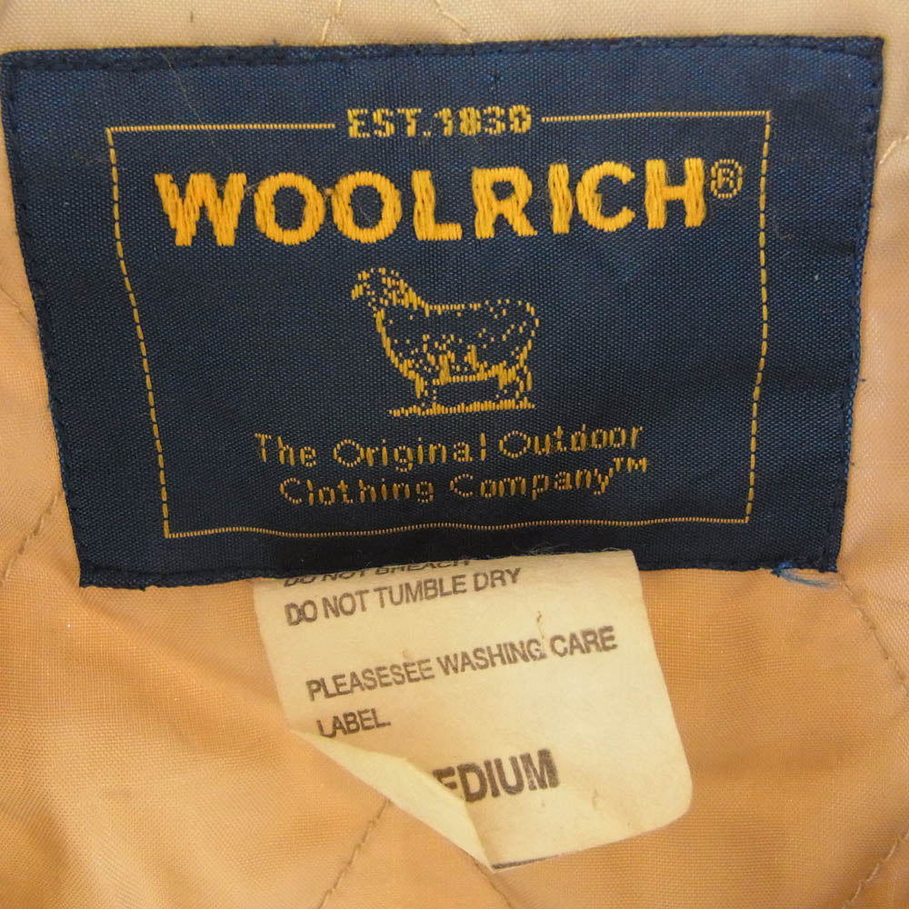 WOOLRICH ウールリッチ 中綿 ジップアップ ジャケット カーキ系 M【中古】