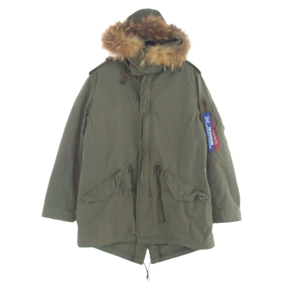 TMT ティーエムティー TA1073-8019 × ALPHA INDUSTRIES アルファインダストリーズ モッズコート ジャケット カーキ系 M【中古】