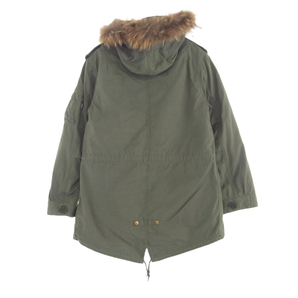 TMT ティーエムティー TA1073-8019 × ALPHA INDUSTRIES アルファインダストリーズ モッズコート ジャケット カーキ系 M【中古】