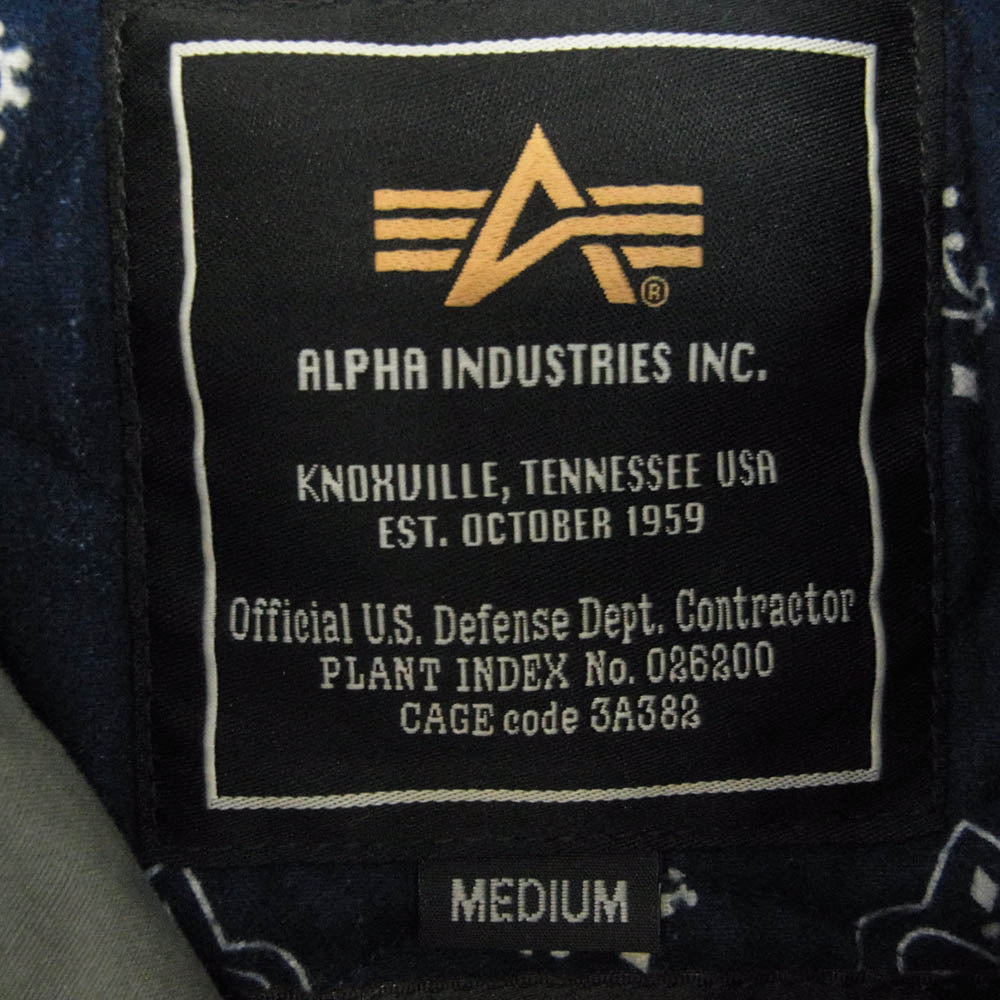 TMT ティーエムティー TA1073-8019 × ALPHA INDUSTRIES アルファインダストリーズ モッズコート ジャケット カーキ系 M【中古】