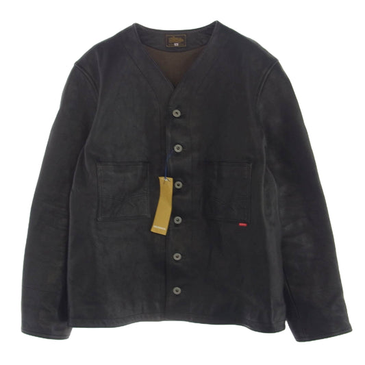 GERUGA ゲルガ GR-J-131 LIMITED × LBT ホースハイド エンジニア レザー ジャケット 馬革 ブラック系 3【中古】