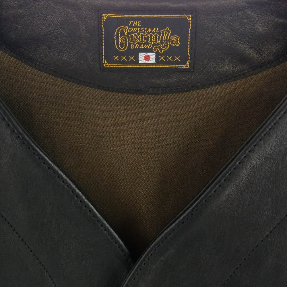 GERUGA ゲルガ GR-J-131 LIMITED × LBT ホースハイド エンジニア レザー ジャケット 馬革 ブラック系 3【中古】