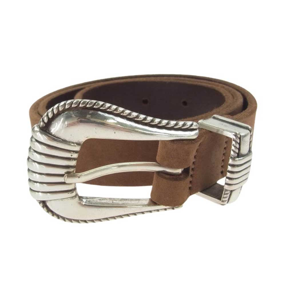 TORY LEATHER トリーレザー 3073 レザー ベルト ブラウン系【中古】