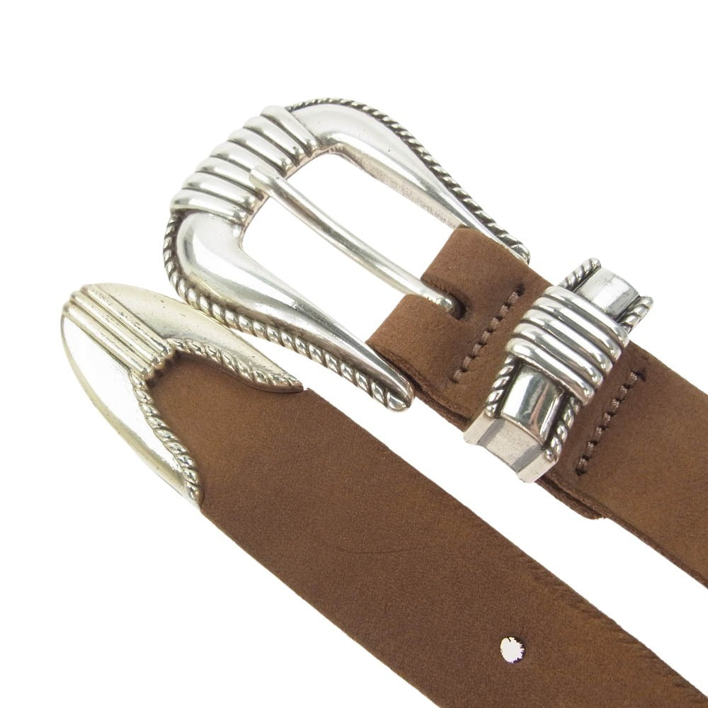 TORY LEATHER トリーレザー 3073 レザー ベルト ブラウン系【中古】