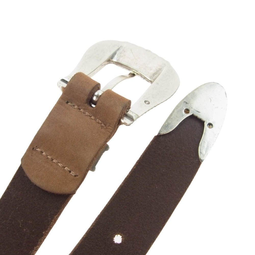TORY LEATHER トリーレザー 3073 レザー ベルト ブラウン系【中古】